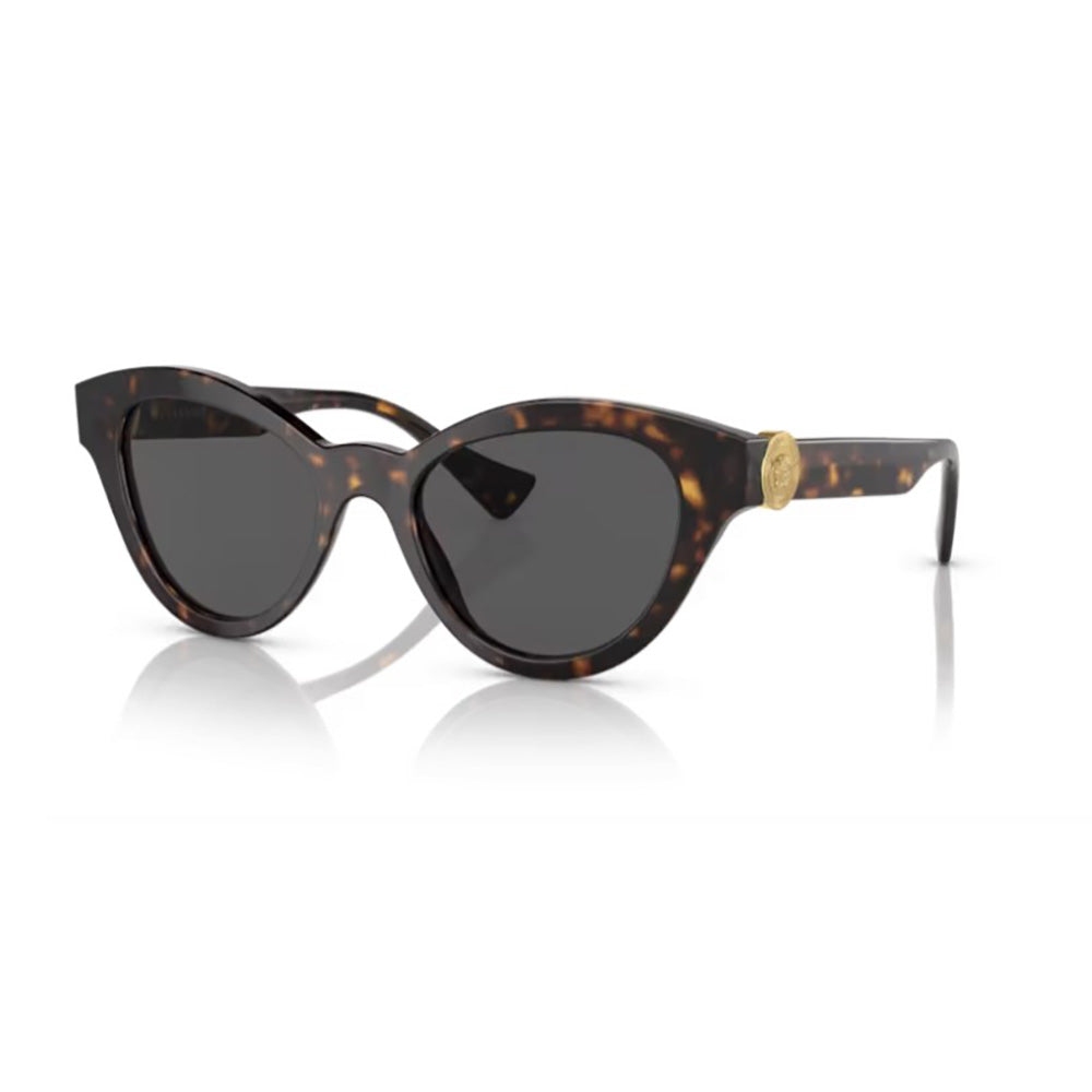 versace cat eye tortoise sunglasss with gold logo model 4435 
