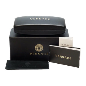 versace authentic sunglasses is complete of box and warrante with gold logo medusa