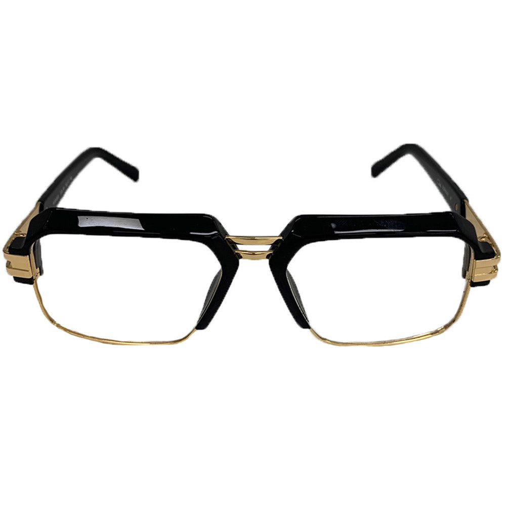cazal eyewear 6020 black gold hip hop style eyeglasses