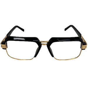 cazal eyewear 6020 black gold hip hop style eyeglasses