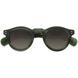 round and thick retro green sunglasses epos argo