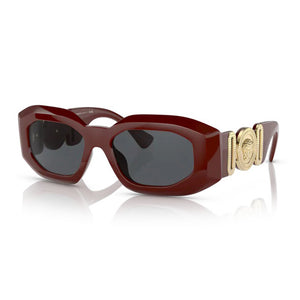 occhiali da sole versace medusa bold geometrici colore bordeaux